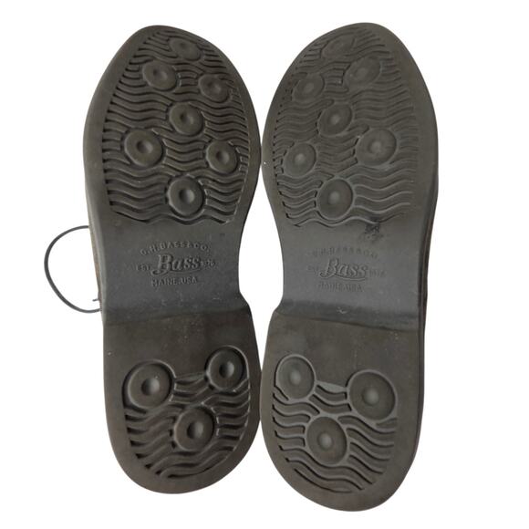 G.H. Bass & Co Mens Pasadena Grey Leather Suede Shoes SZ 8W No Insoles Office - Picture 13 of 13